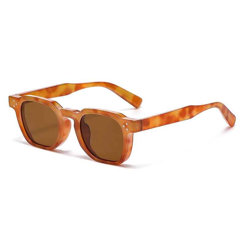 New Square Sunglasses Women Retro Rivets Men Trending Sun Glasses UV400